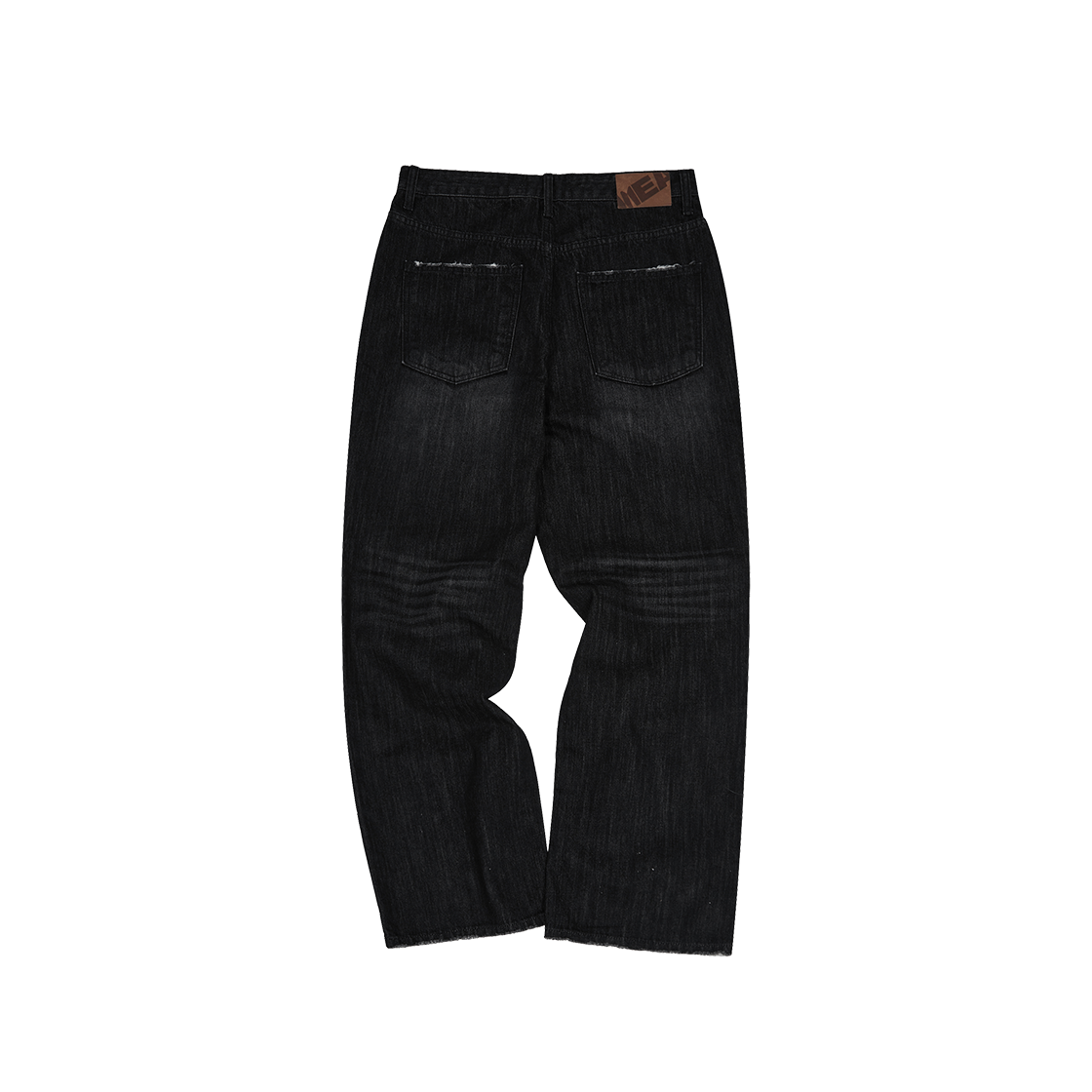 메아 리페어 데님 팬츠 블랙(Mea Repair Denim Pants Black) - 2