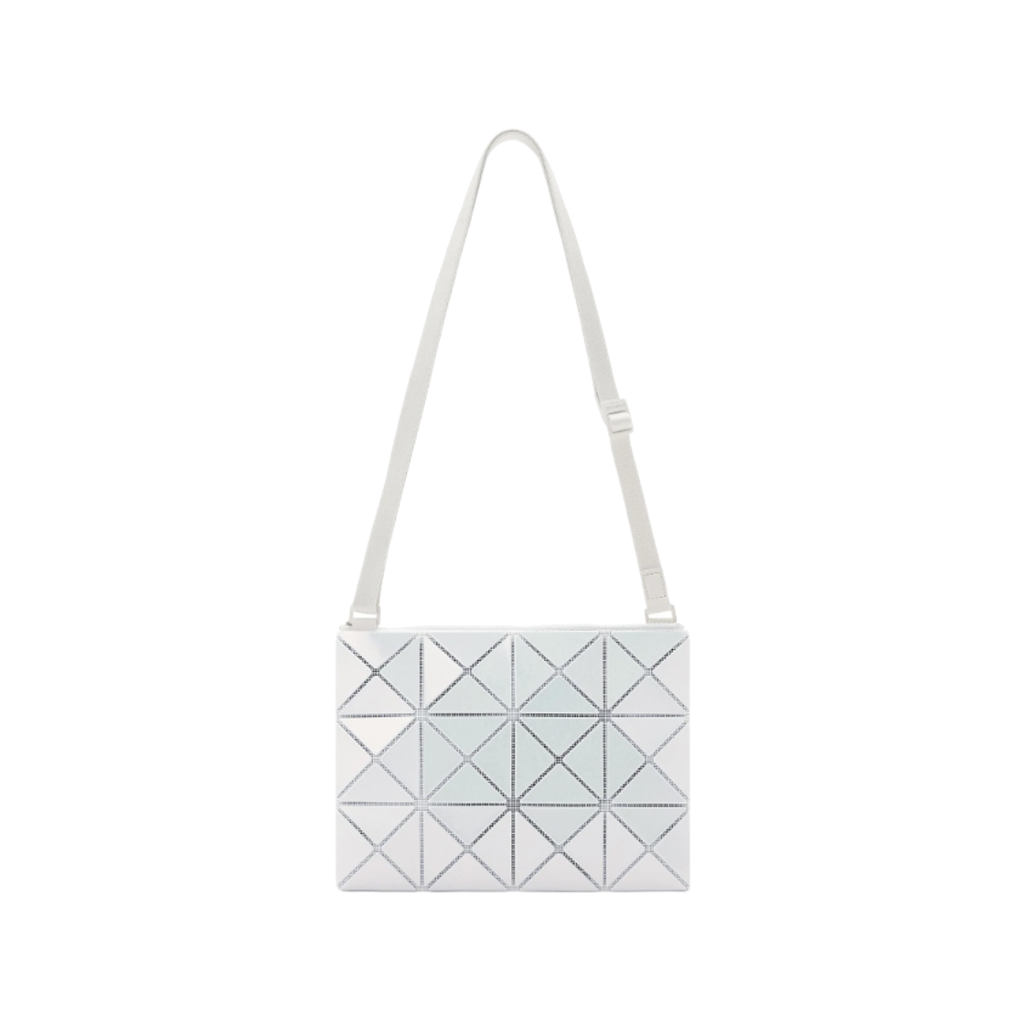 BB66-AG626-03 Bao Bao Issey Miyake Lucent Metallic Shoulder Bag Snow White