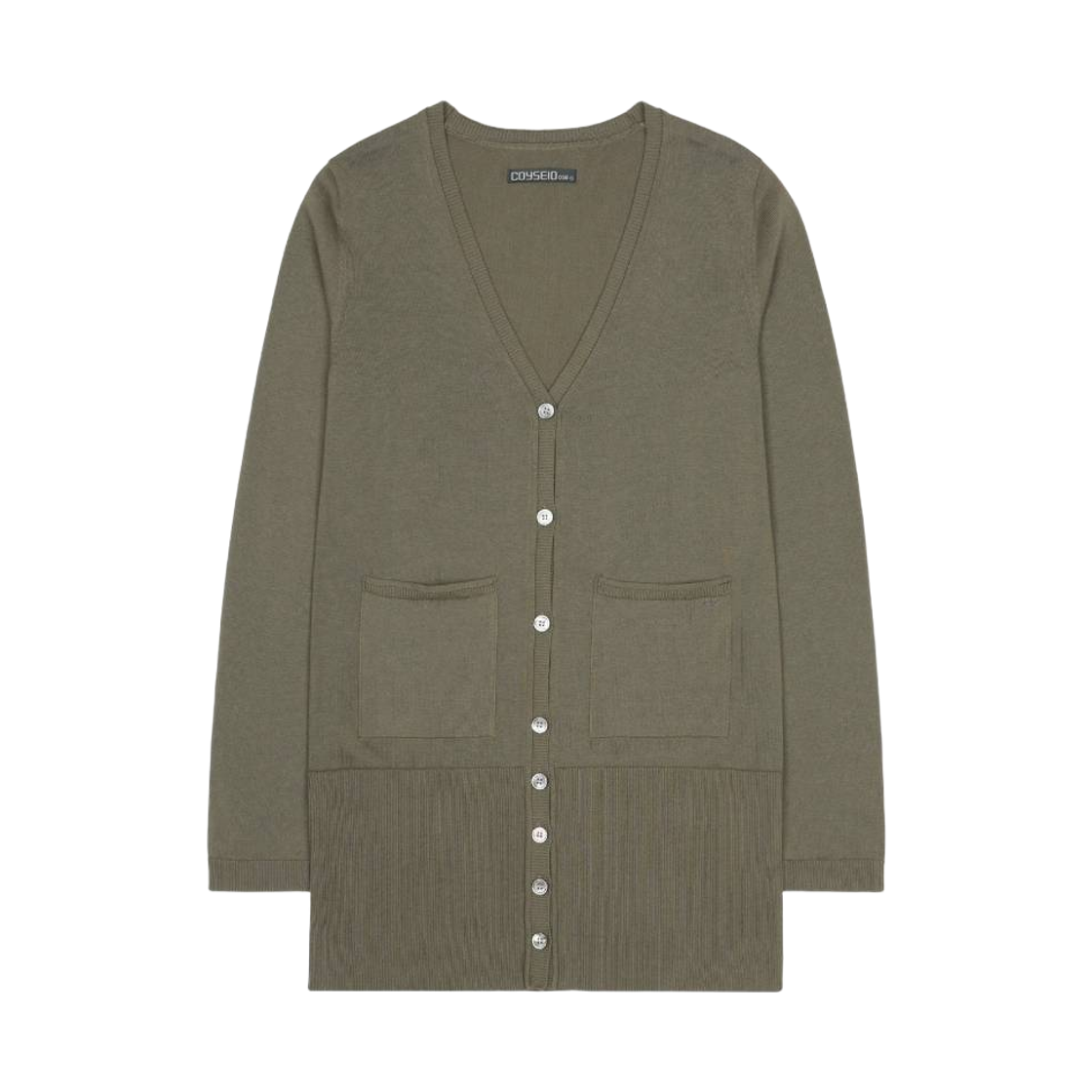 CY26FWOTCD302 COYSEIO 038 Long Cardigan Khaki