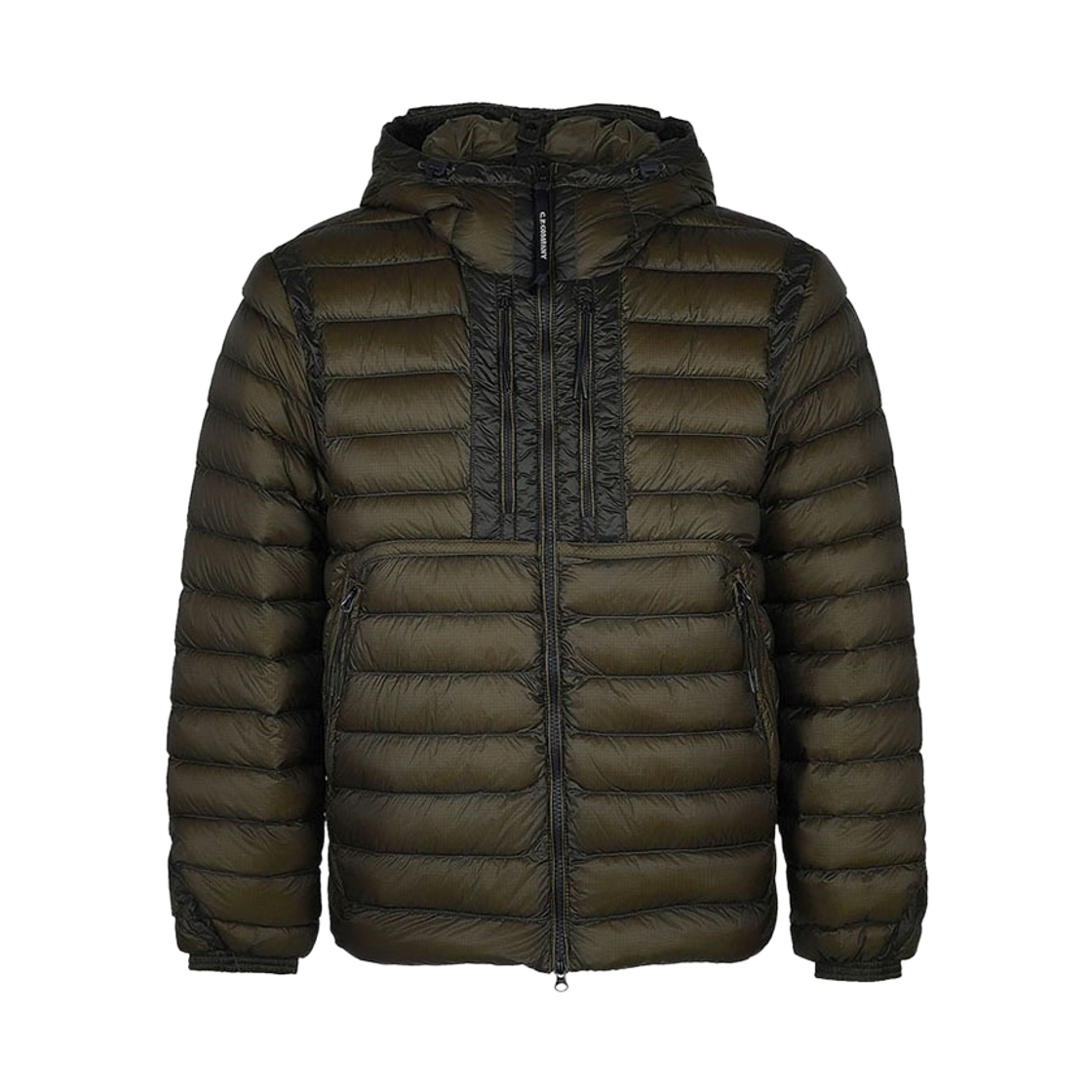 21CMOW021A110416A683 C.P. Company D.D. Shell Goggle Chest Pocket Jacket Ivy Green - 26FW