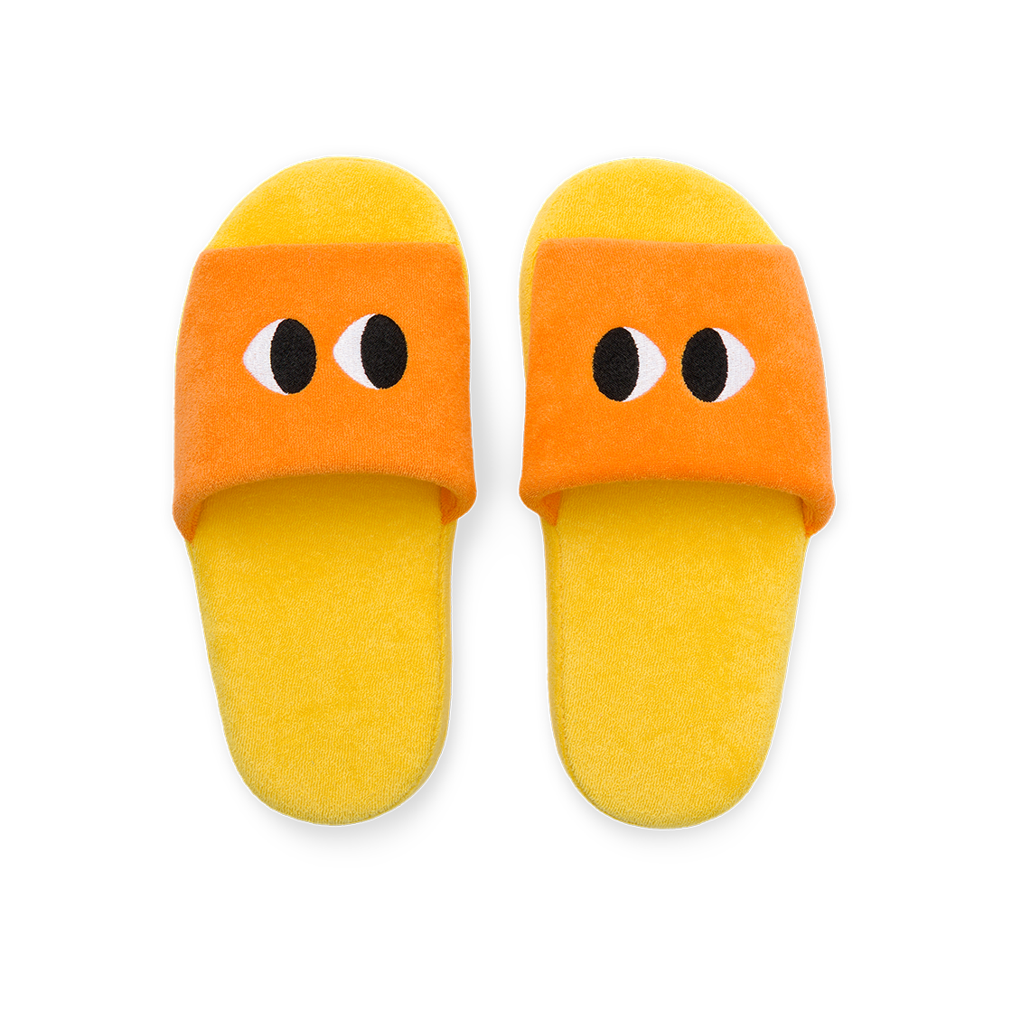 YL670012 Yiayia and Friends Eyes Open Toe Slippers Orange