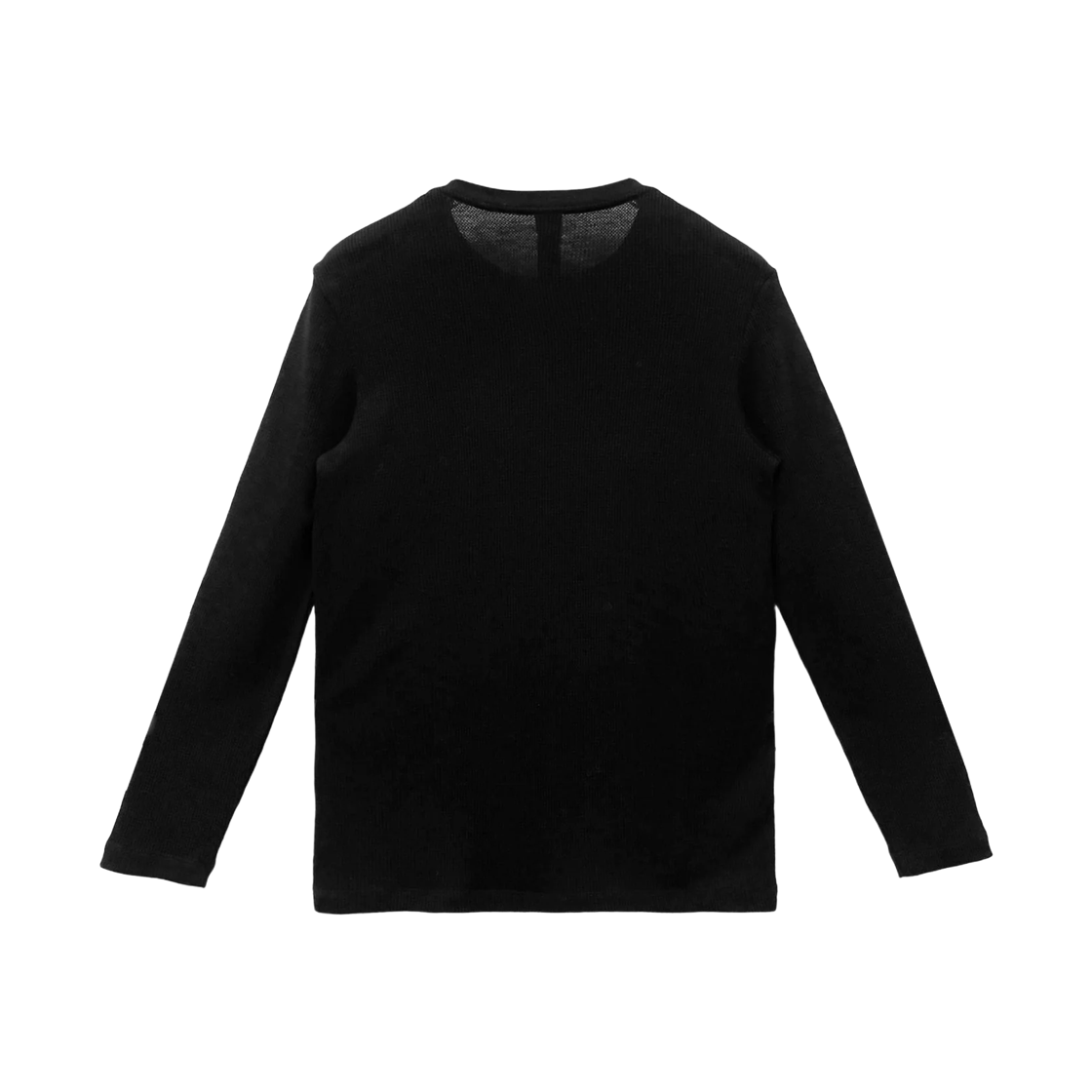 크롬하츠 CH 로고 와플 써멀 롱슬리브 헨리 셔츠 블랙(Chrome Hearts CH Logo Waffle Thermal Long Sleeve Henley Shirt Black) - 2