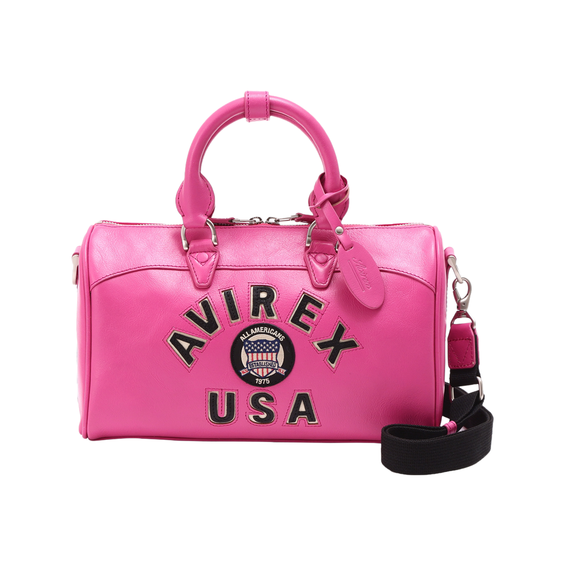 7835976226-API [예약배송] Avirex Varsity Leather Mini Duffle Bag Pink