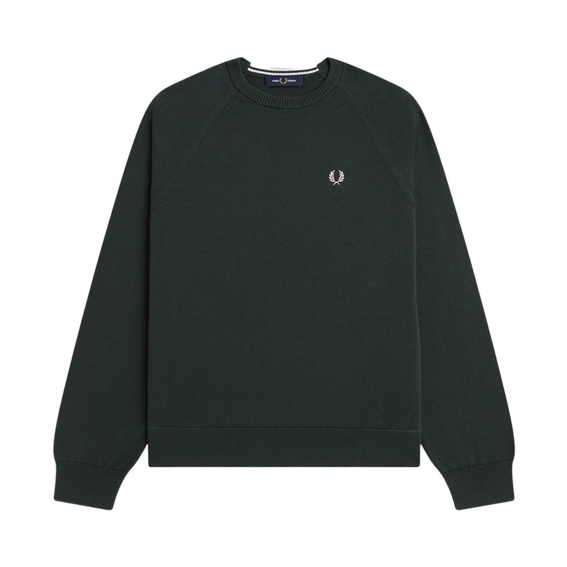 프레드페리 우먼즈 오버사이즈드 크루넥 니트 나이트그린(Fred Perry Womens Oversized Crew Neck Knit Night Green)