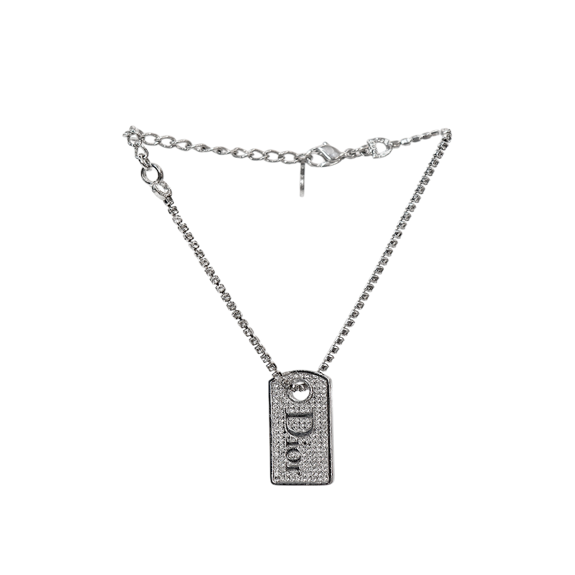 IT95WDUB249U Dior Cubic Plate Silver Bracelet