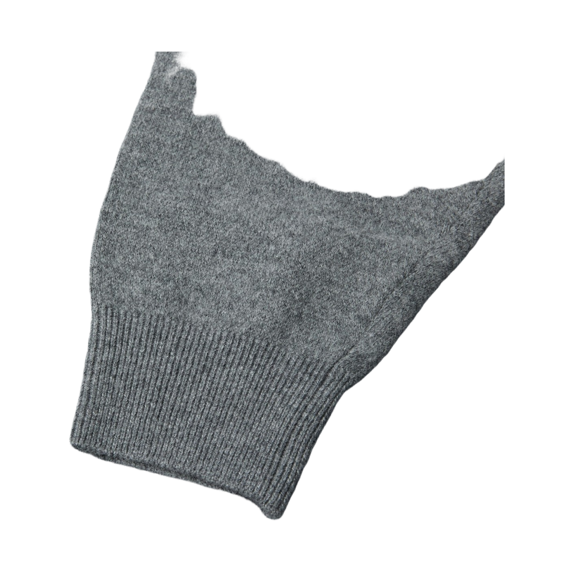 이로 에센셜 캐시미어 블렌드 로고 자수 니트 풀오버 그레이(Iro Essentiel Cashmere Blend Logo Embroidered Knit Pullover Gray) - 5