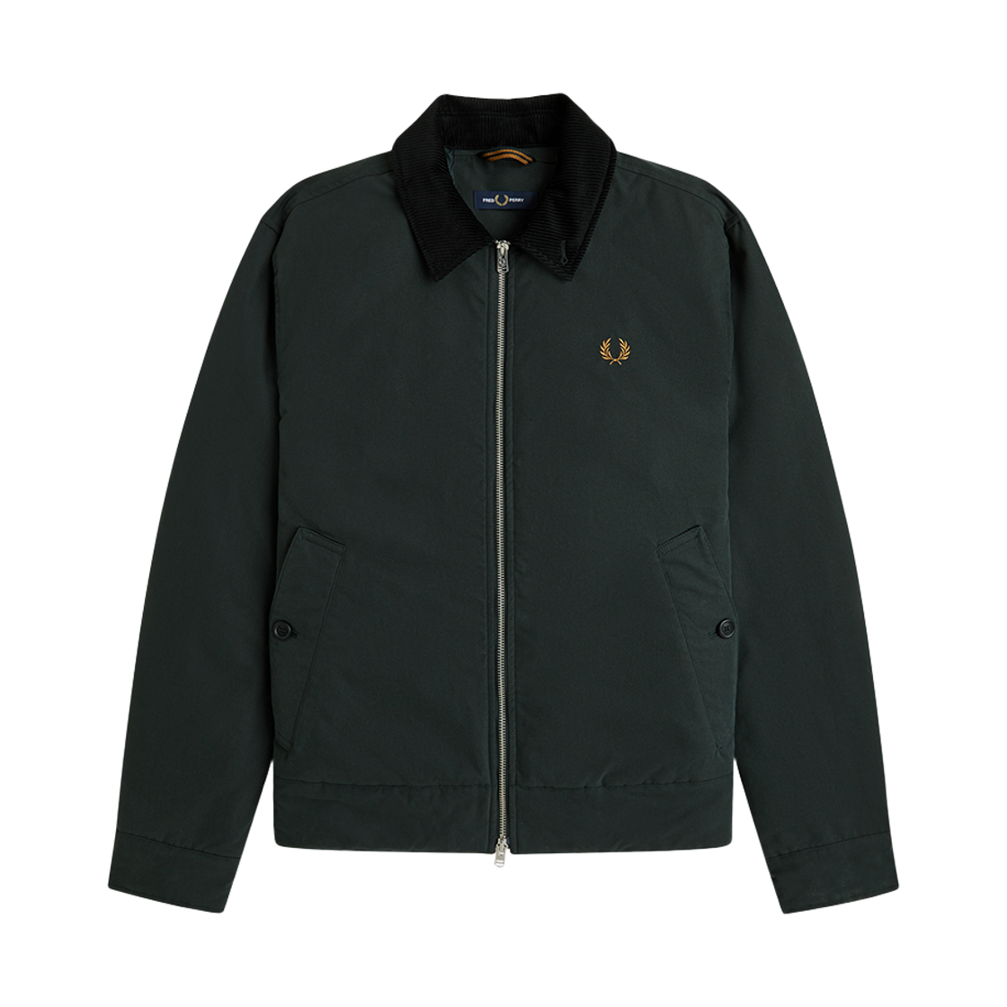 프레드페리 투웨이 코튼 카반 재킷 나이트그린(Fred Perry Cotton Caban Jacket Night Green)