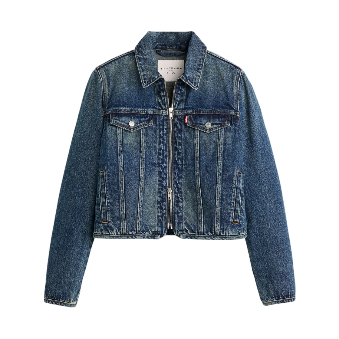 00C0A0000 (W) Levi's x Rose Denim Jacket Mid Indigo