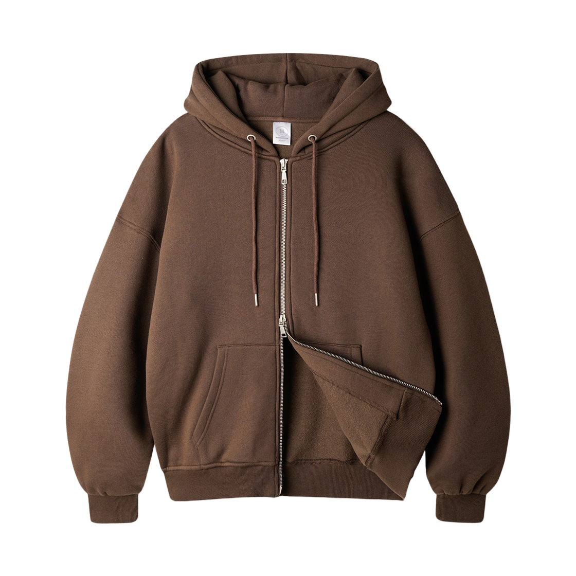 ISHD2682_brown_29 JEMUT Netro Overfit Hoodie Zip Up Brown ISHD2682