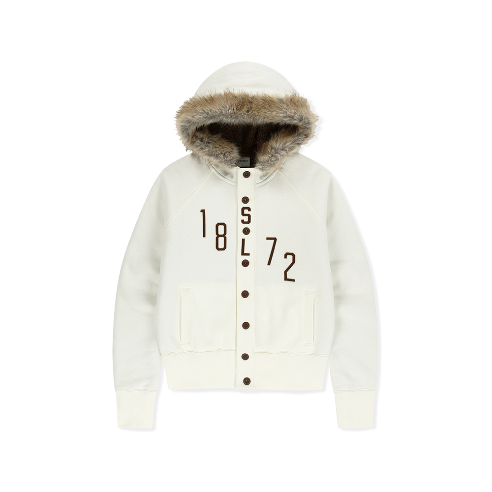 [5% 적립] 썬러브투어 쉐르파 라이닝 버튼 업 후디 아이보리([5% 적립] sunlovetour Sherpa Lined Button Up Hoodie Ivory)