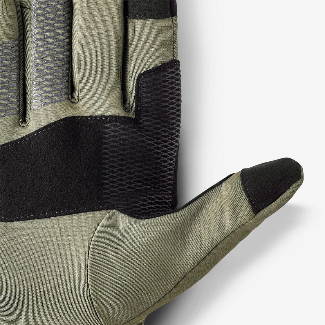 데카트론 성인 터치스크린 등산 스트레치 장갑 MT500 브론즈 카키 그린(Decathlon Adult Touchscreen Hiking Stretch Gloves MT500 Bronze Khaki Green) - 5