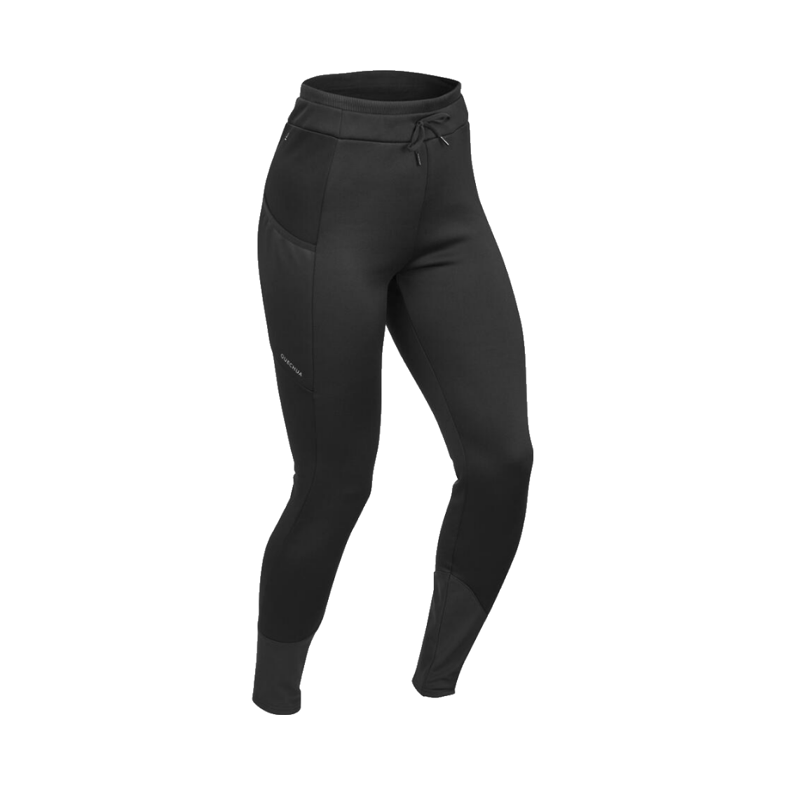 데카트론 여성 방한 발수 등산 레깅스 웜 NH500 스모크 블랙(Decathlon Women's Warm Water-Repellent Hiking Leggings NH500 Smoke Black) - 1