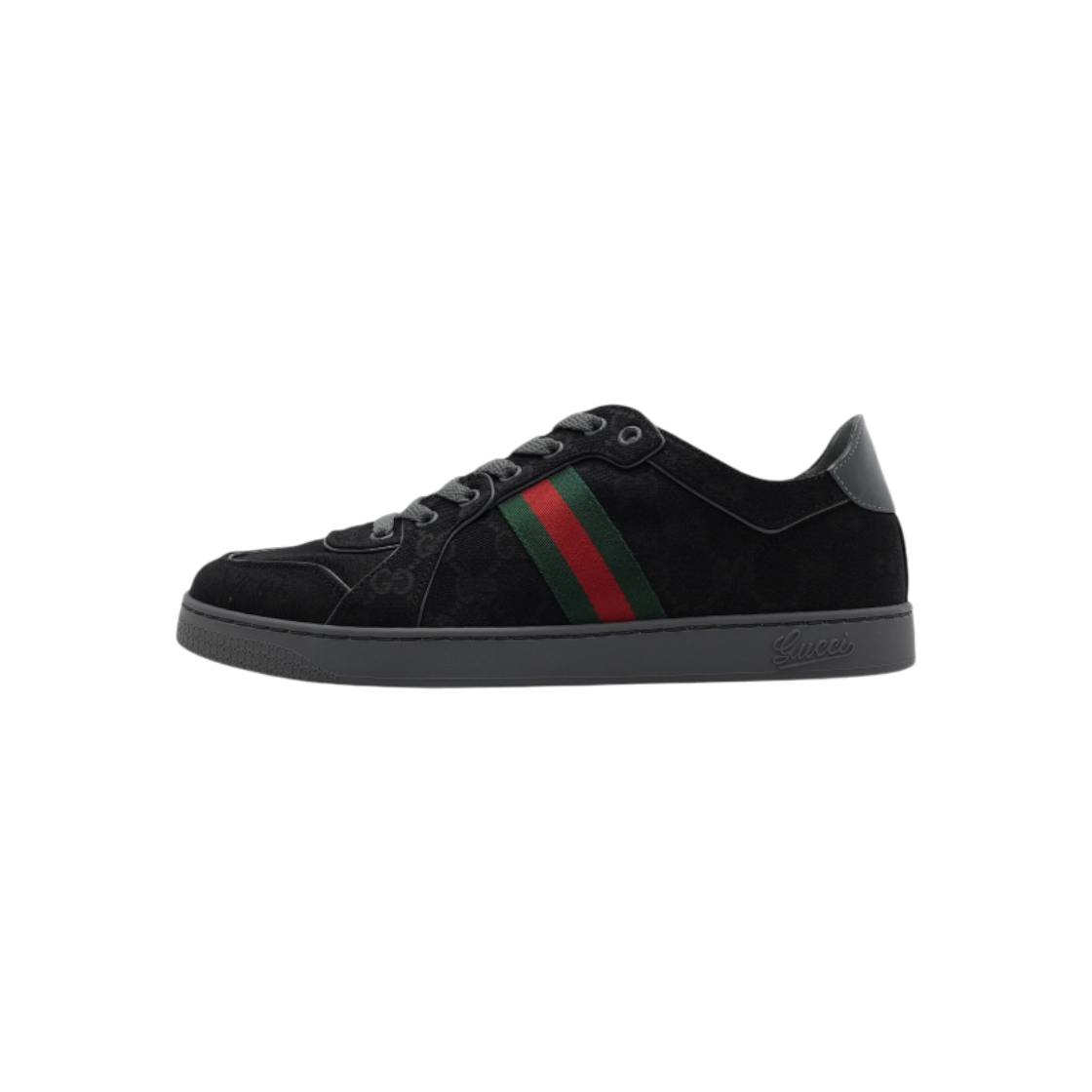 IT7LVCWRTAF8 Gucci Black Stretch Low Top Men Sneakers