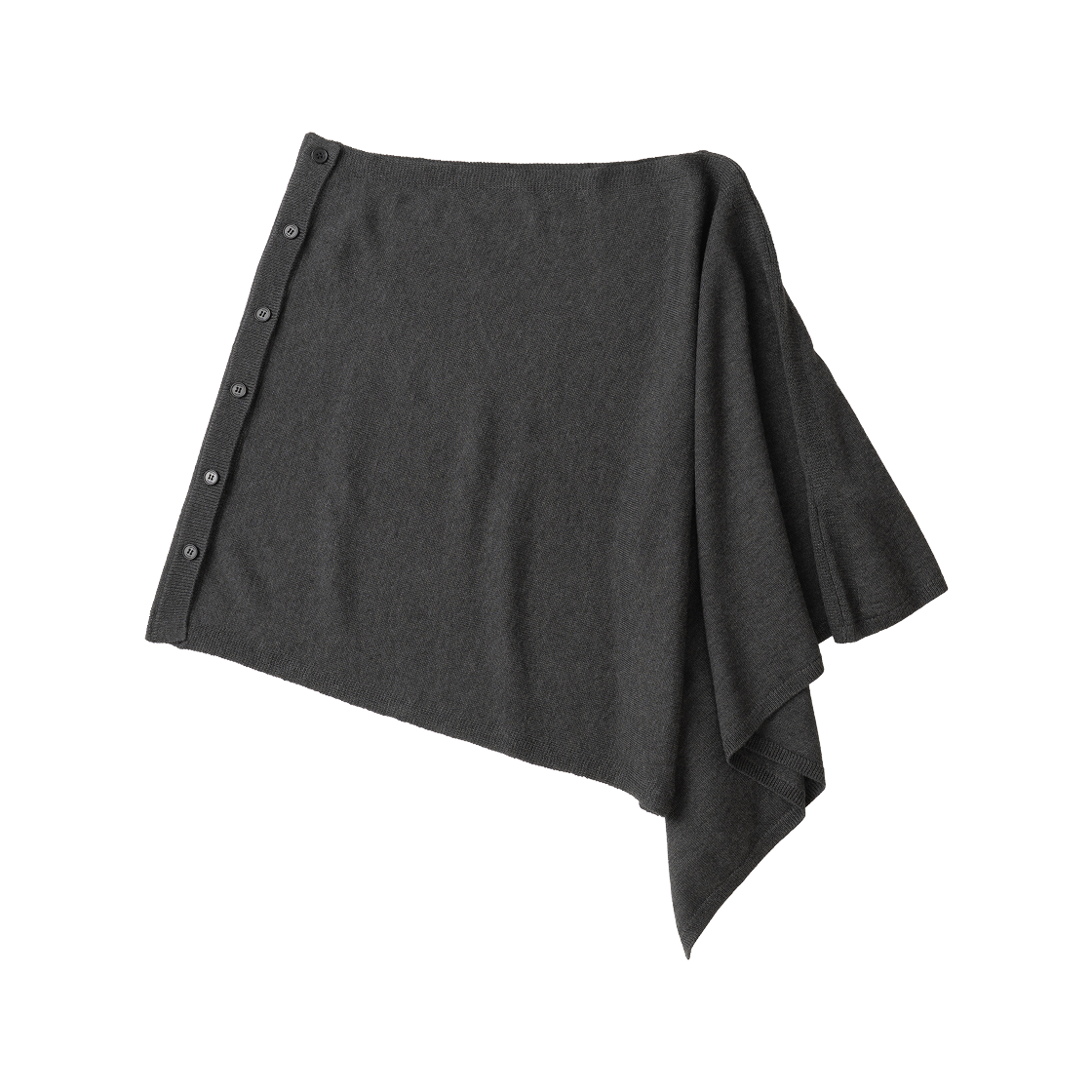 에토아 소프트 니트 케이프 차콜(aetoa Soft Knit Cape Charcoal)