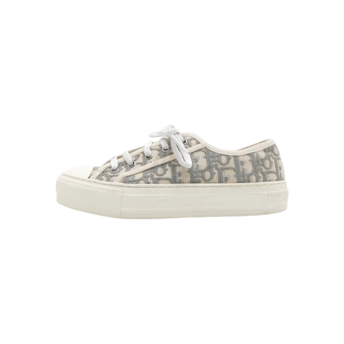 ITQ98JC2PQT2 Dior Walk'n'Dior Stone Grey Oblique Women Sneakers