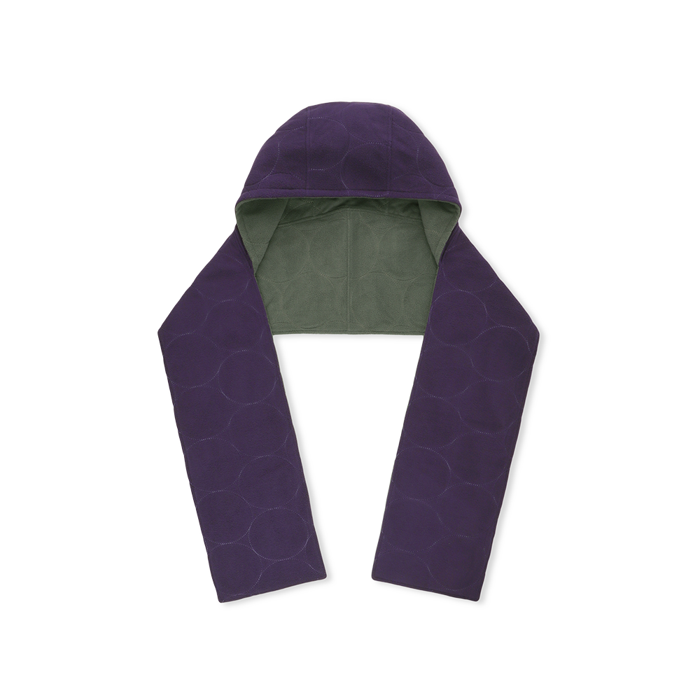 [5% 적립] 썬러브투어 리버서블 플리스 후디 스카프 챠콜([5% 적립] sunlovetour Reversible Fleece Hoodie Scarf Charcoal) - 2