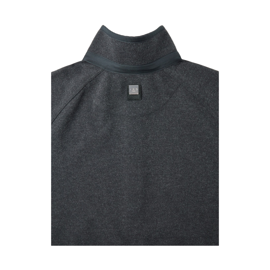 이로 르포 저지 이지 하이넥 집업 티셔츠 다크 그레이(Iro Repos Jersey Easy High-Neck Zip-Up T-Shirt Dark Gray) - 6
