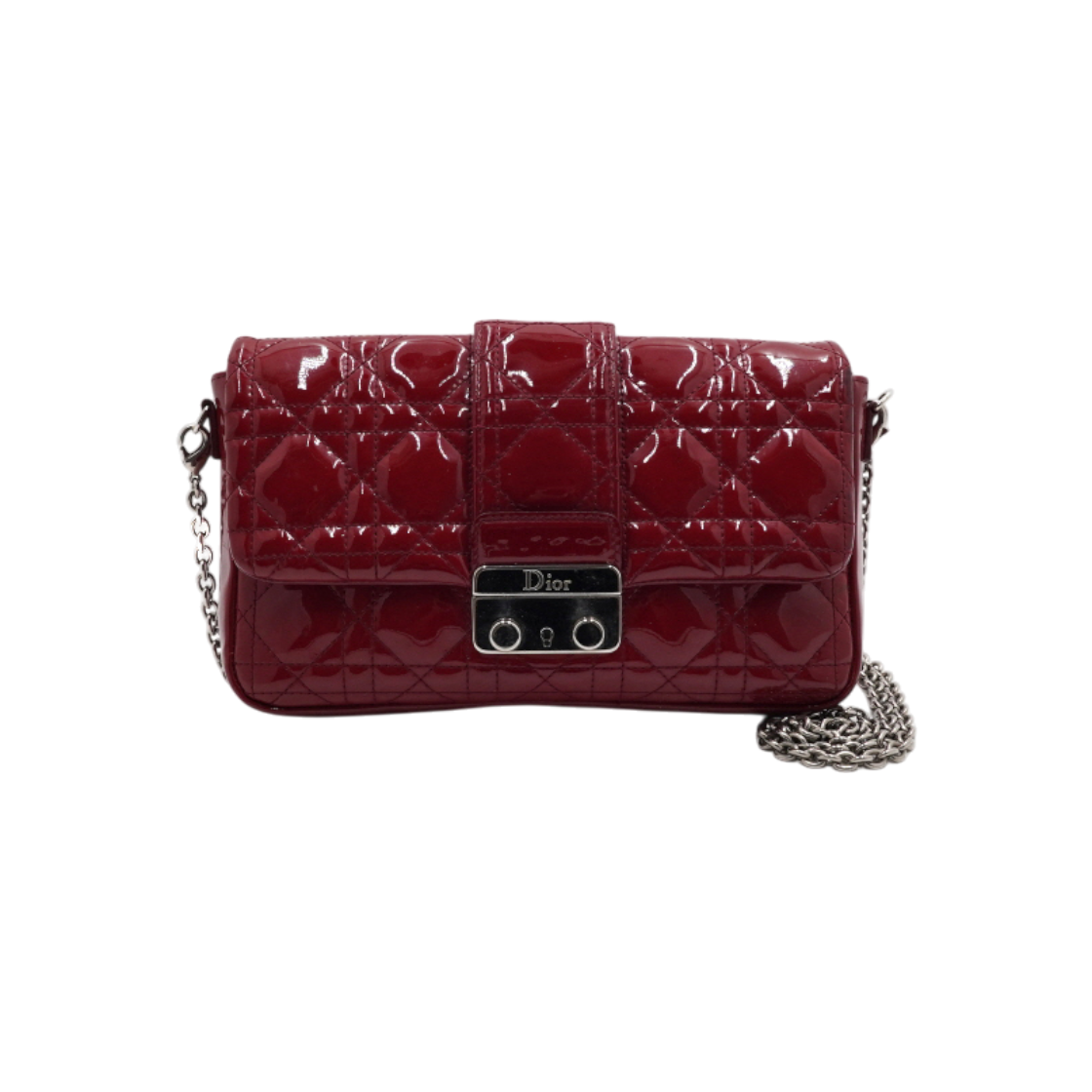 ITMVPM8HH5G6 Dior Red Patent New Lock Flap Shoulder Bag
