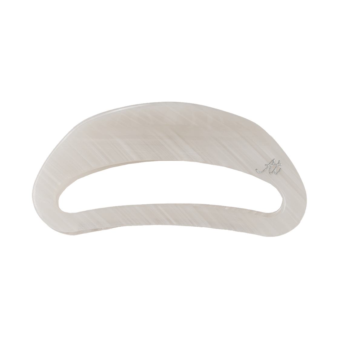 에토아 에토아 로고 헤어 클립 라이트 그레이(aetoa Aetoa Logo Hair Clip Light Gray)