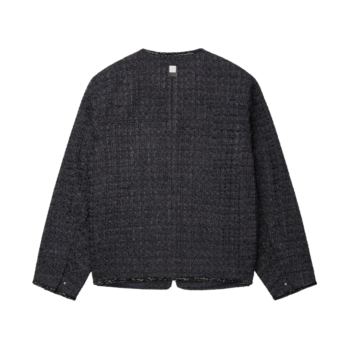 이로 트위드 카라리스 트위드 자켓 다크 그레이(Iro Tweed Collarless Tweed Jacket Dark Gray) - 3