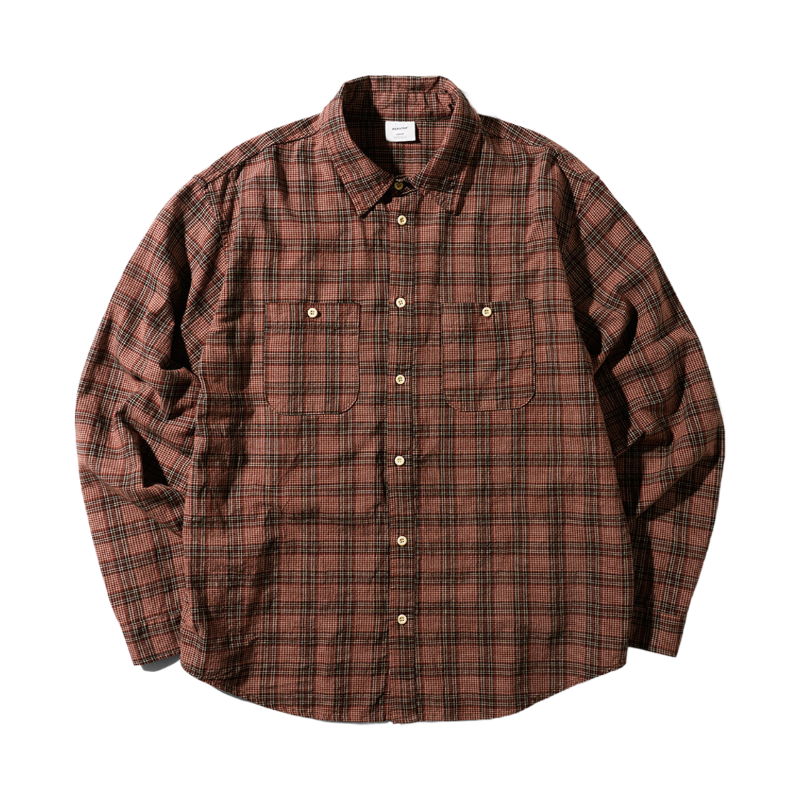 JULS4681_Burgundy_291 PERSTEP Downtown Check Shirt Burgundy JULS4681