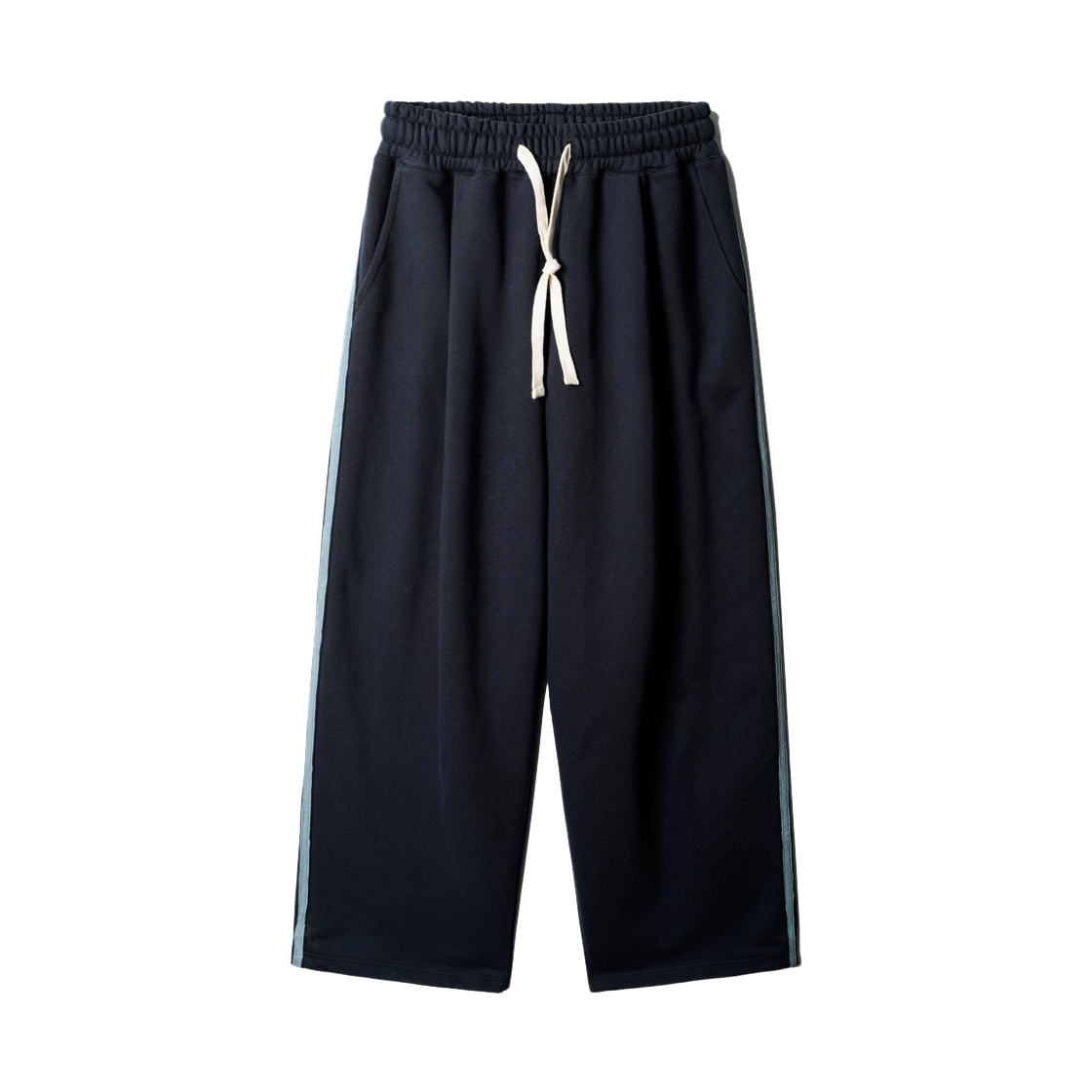 OYLP2544_navy_29 JEMUT Side Track One Tuck Sweatpants Navy OYLP2544