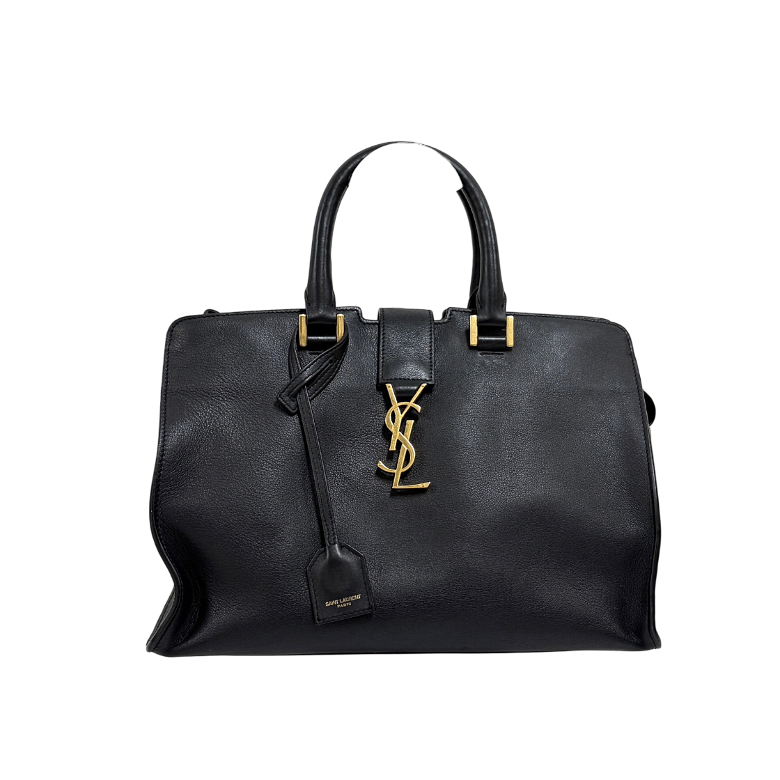 ITK2J2JAACEO Saint Laurent Monogram Cabas Small Shoulder Bag Black