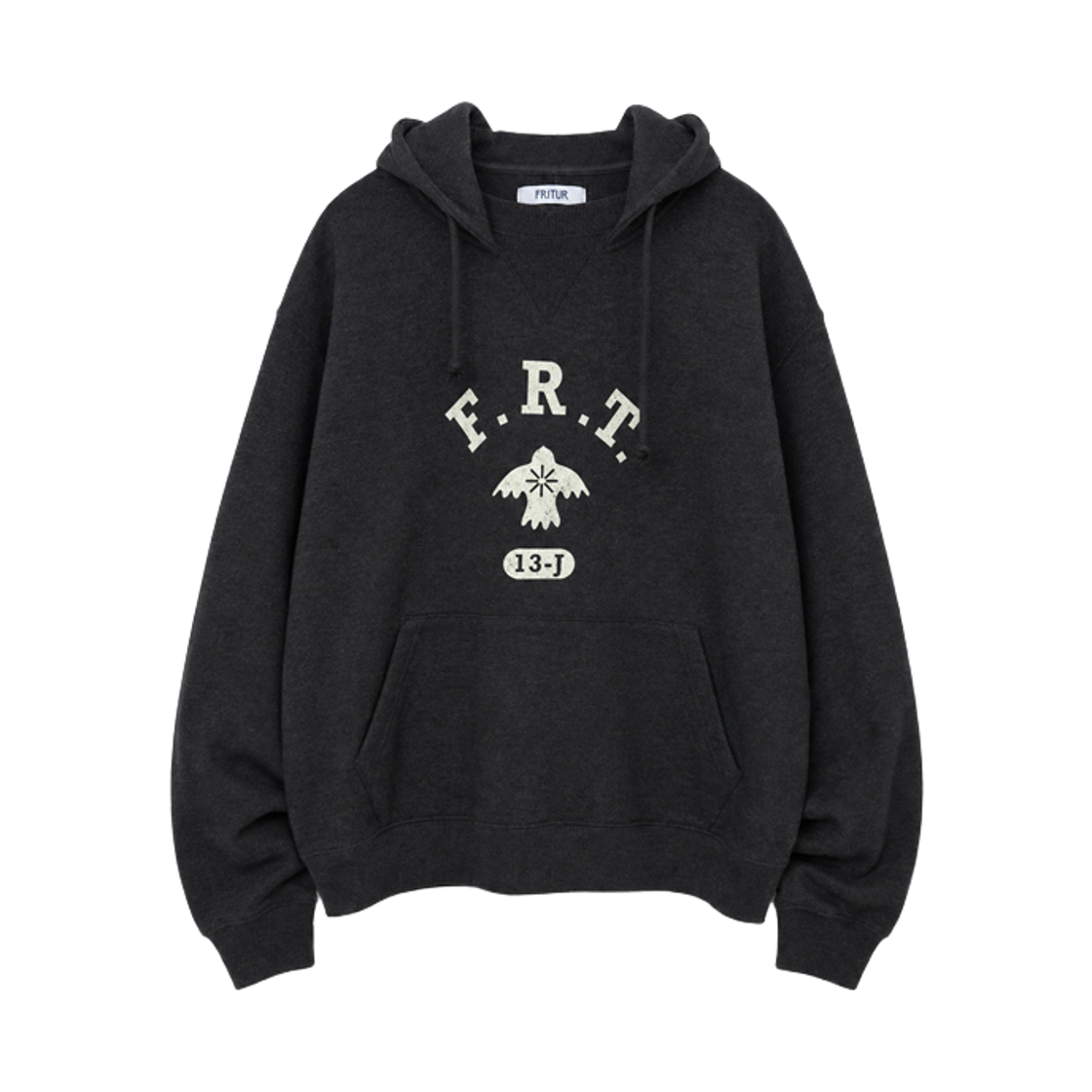 F263TS17 FRITUR Club Bird Hoodie Black_F263TS17