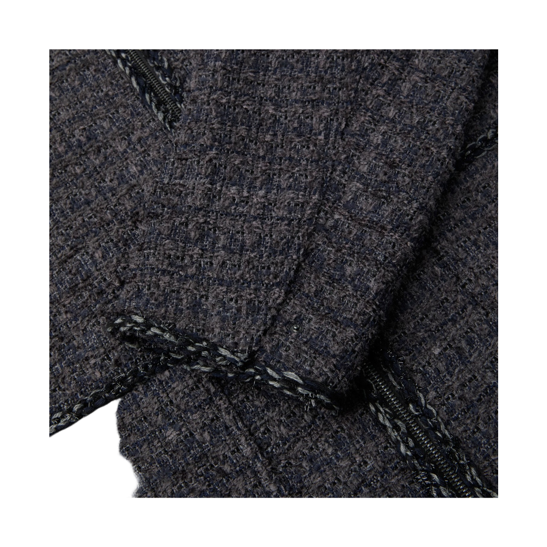 이로 트위드 카라리스 트위드 자켓 다크 그레이(Iro Tweed Collarless Tweed Jacket Dark Gray) - 5