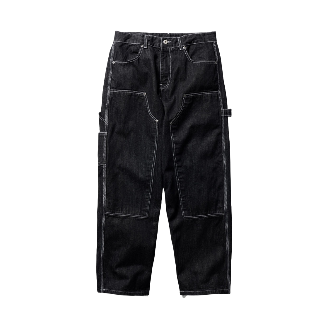 JULP4654_Black_292 PERSTEP Double Carpenter Denim Pants Black JULP4654