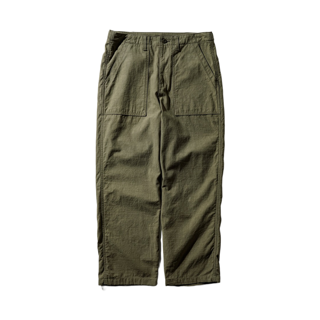 JULP4678_Olive_291 PERSTEP Rough Slub Fatigue Pants Olive JULP4678