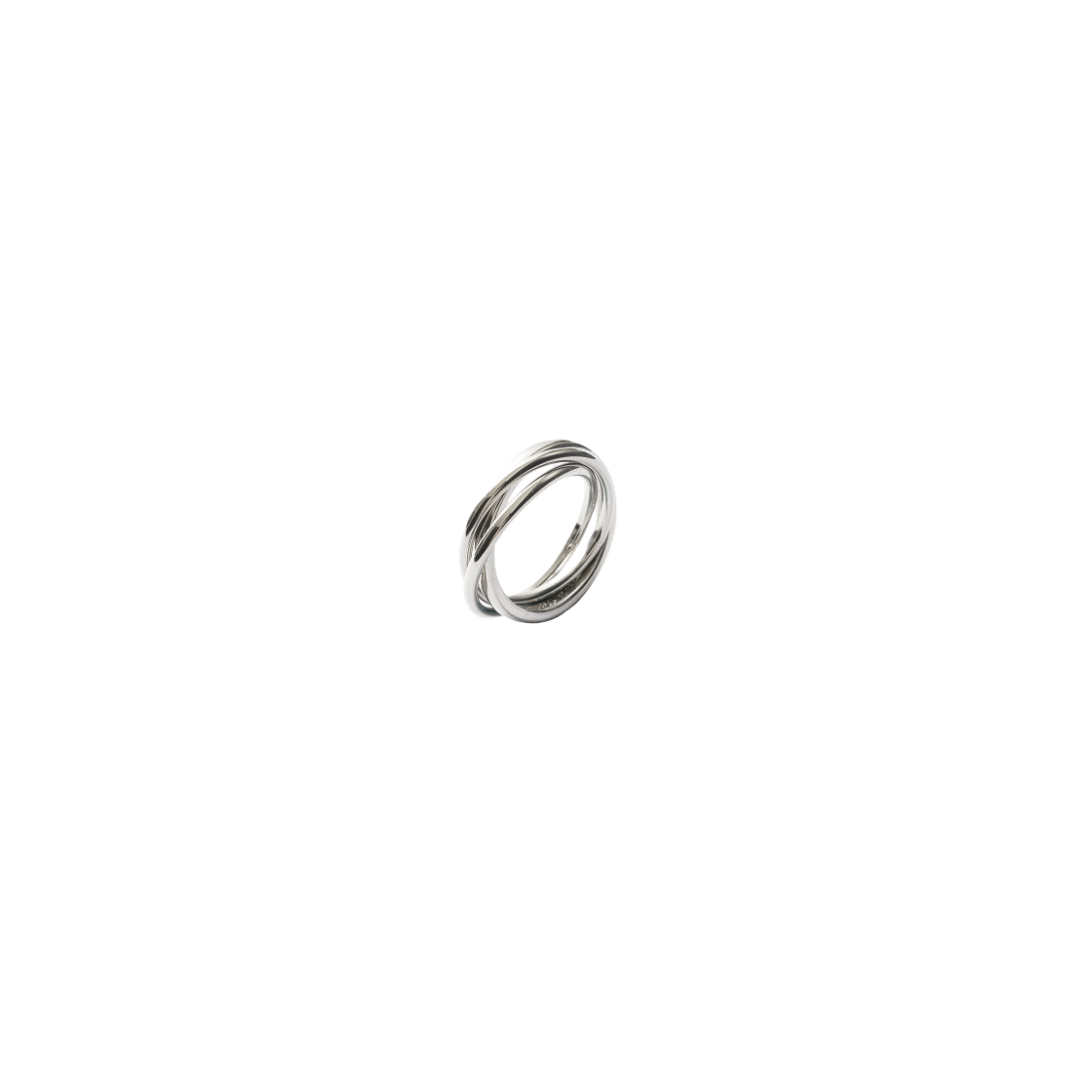 MW387SIV MILLO WOMEN Triple Layered Ring Silver