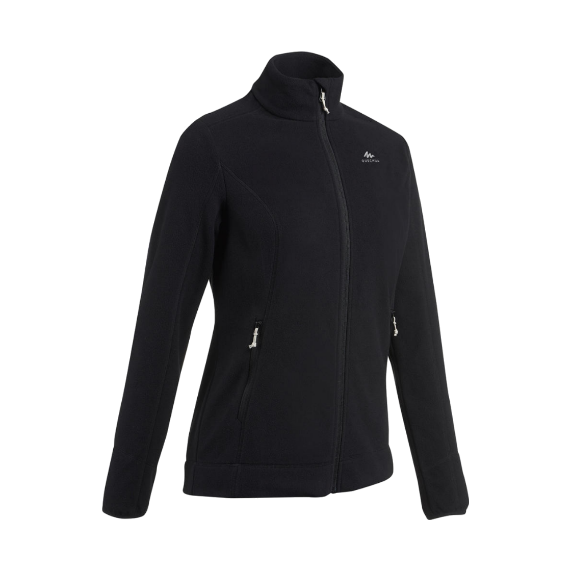 8505621 Decathlon Women's Hiking Fleece Jacket MH100 Graphite Black
