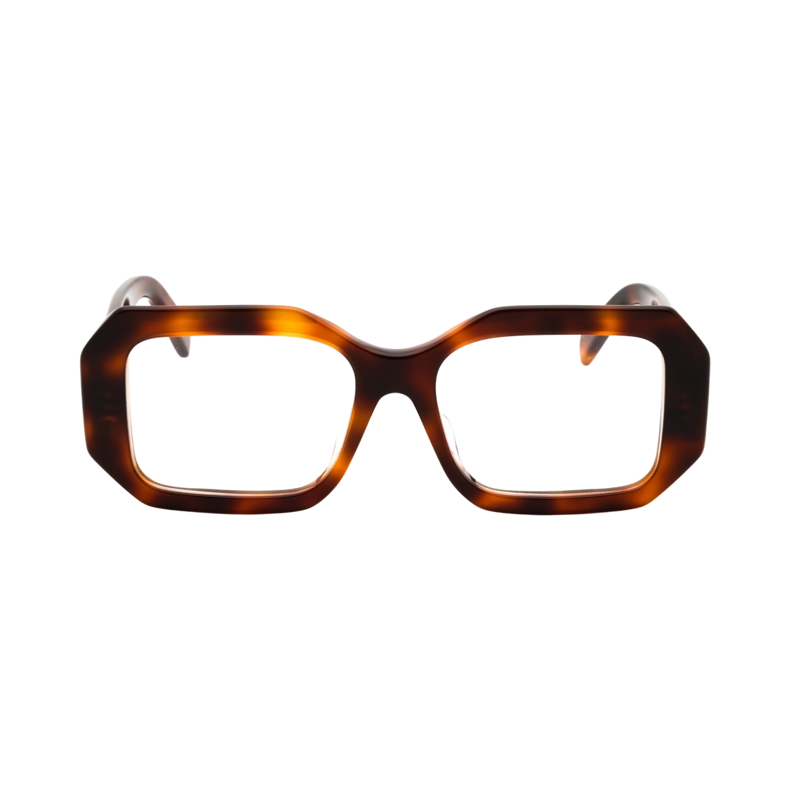 CL50155F-053 Celine Triomphe Square Glasses in Acetate Blonde Havana