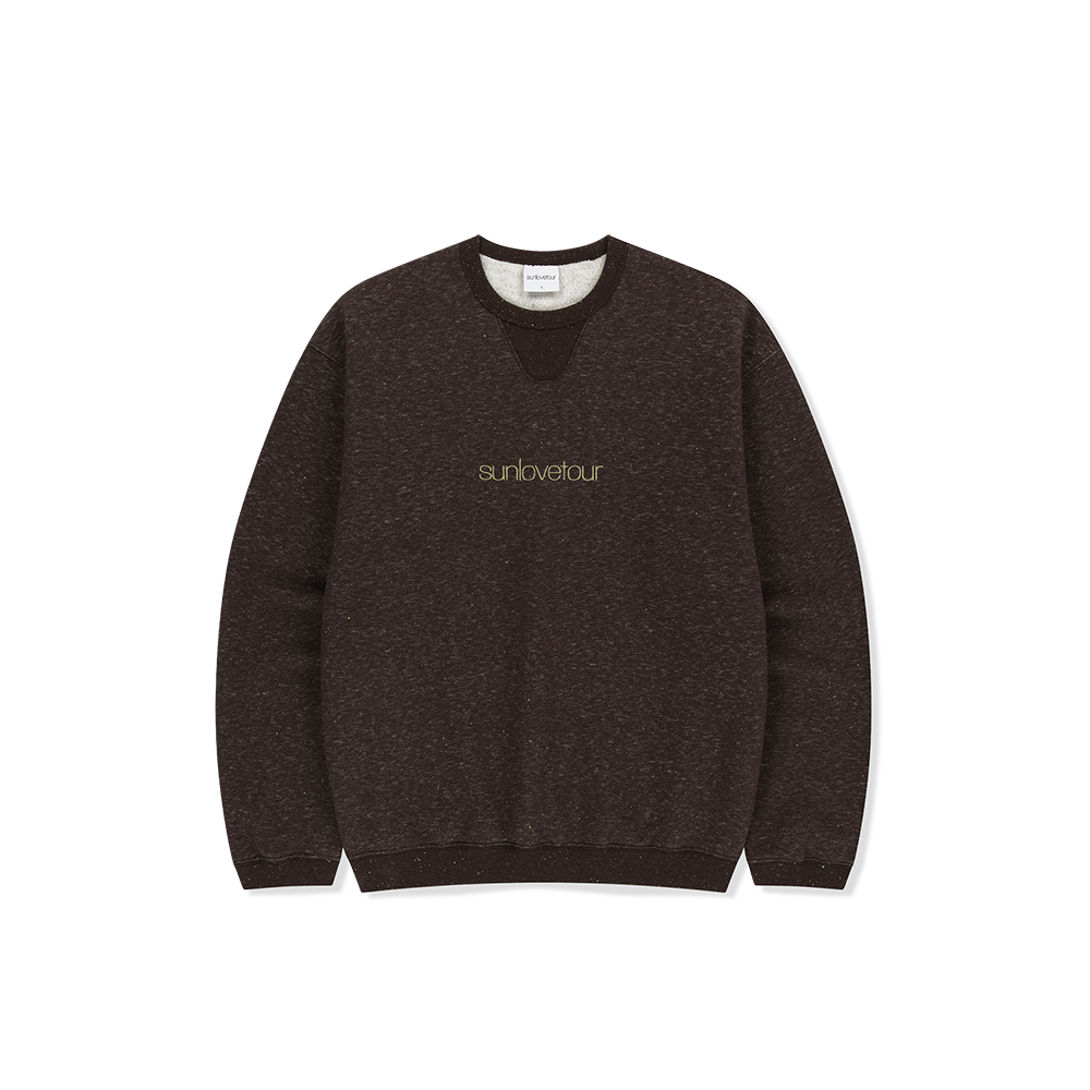 [5% 적립] 썬러브투어 클럽 로고 넵 크루 헤더 브라운([5% 적립] sunlovetour Club Logo Nep Crew Heather Brown) - 1
