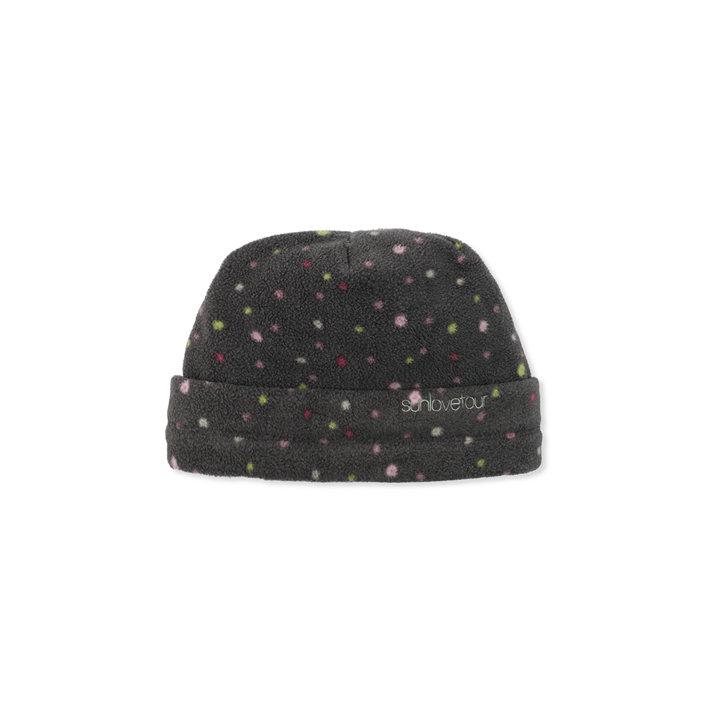 [5% 적립] 썬러브투어 페이즈 플리스 비니 챠콜 닷([5% 적립] sunlovetour Phase Fleece Beanie Charcoal Dot)