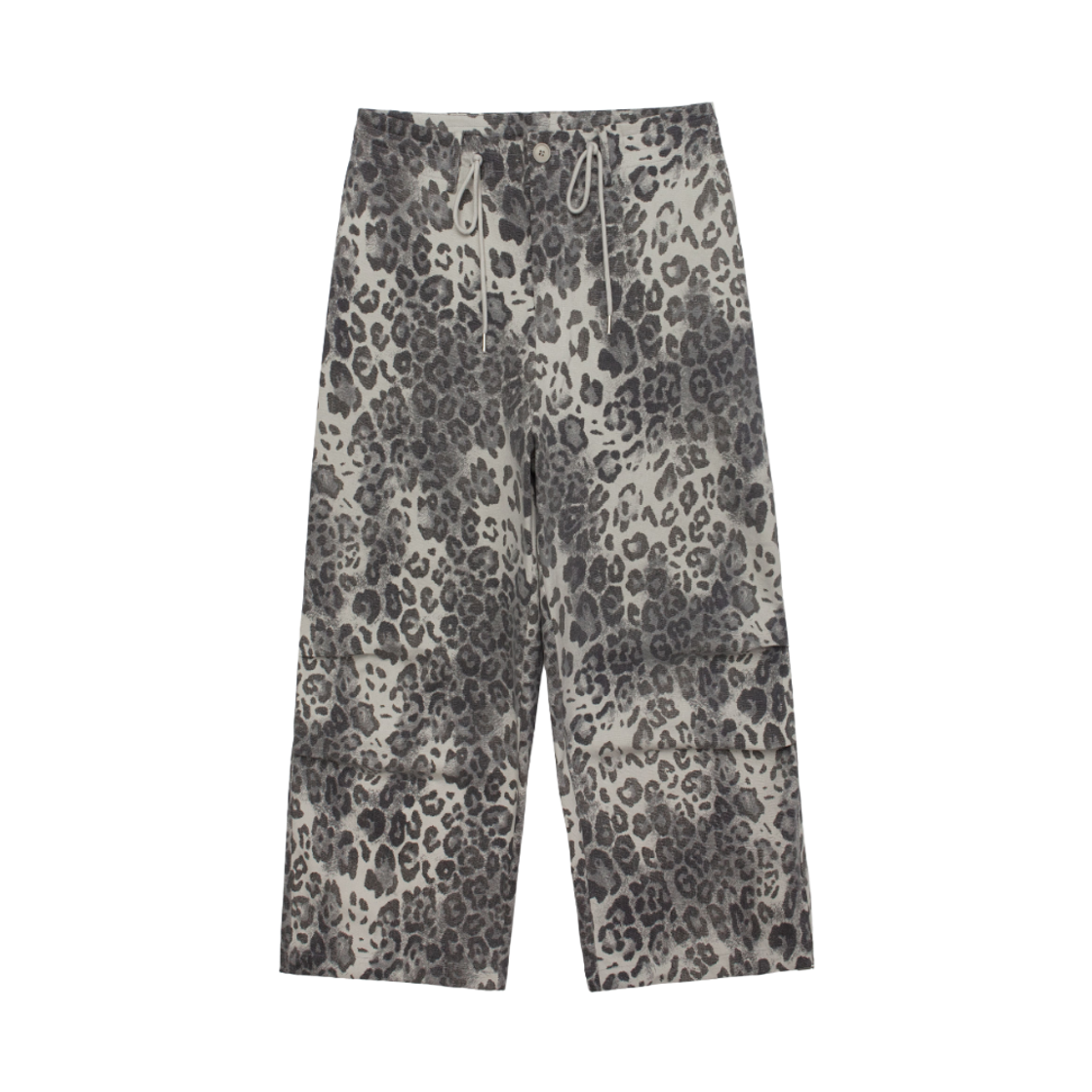 MF26FW003 MOIFAIRE Vintage Wide Pants Leopard Grey