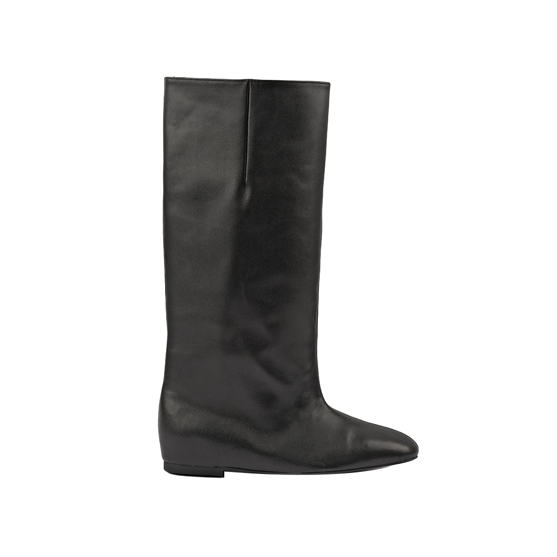 MD0408_3 MOODNIGHT Margot Hidden Wedge Riding Boots l Black