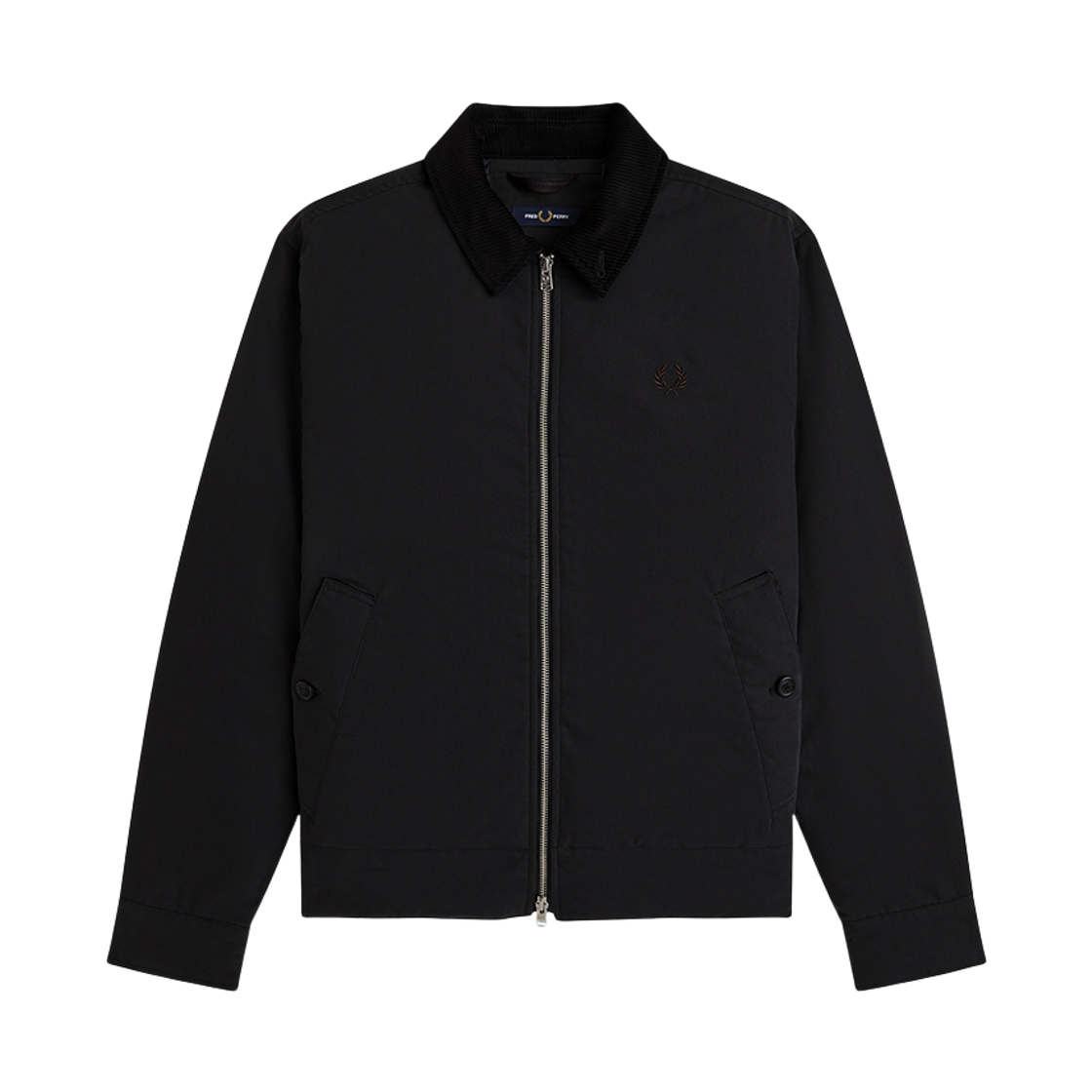 AFPM2G38535-220 Fred Perry Cotton Caban Jacket Black