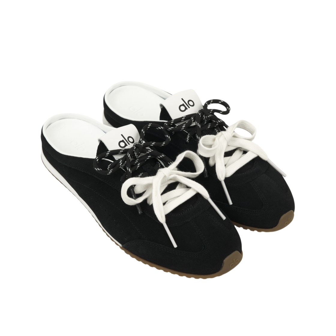 (W) 알로 요가 알로 선셋 스니커즈 뮬 블랙((W) Alo Yoga Alo Sunset Sneaker Mule Black) - 4