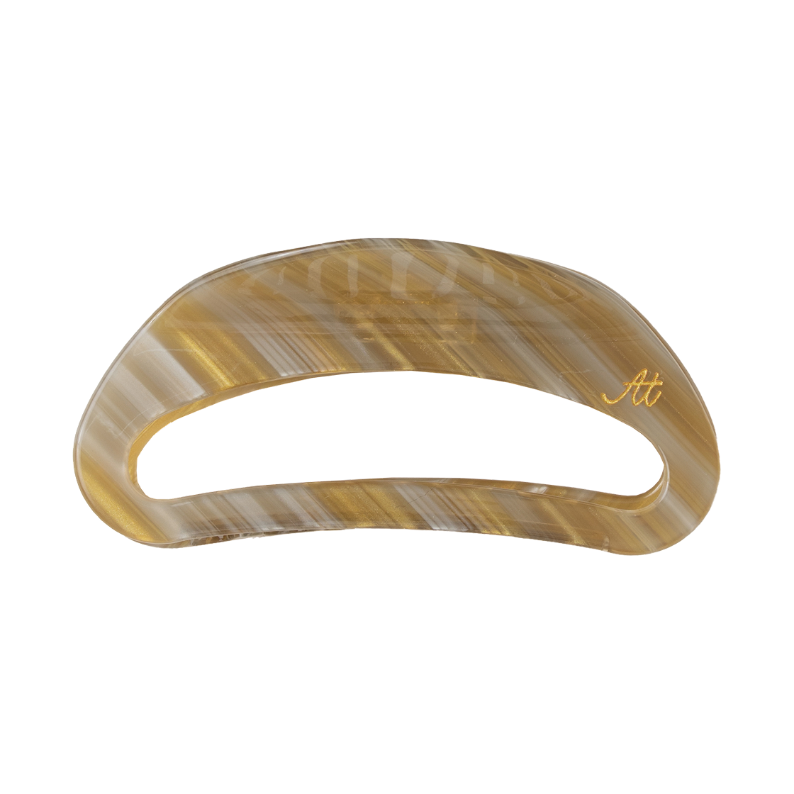 EFWACAT086BRW aetoa Aetoa Logo Hair Clip Brown