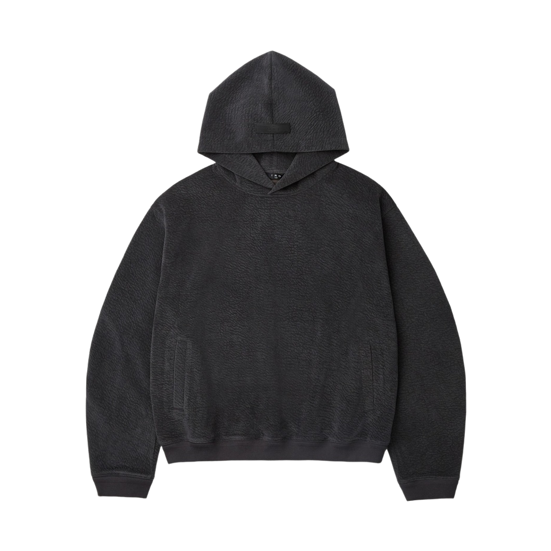 IRTSW26102GYD Iro Malio Melange Rib Hoodie Dark Gray