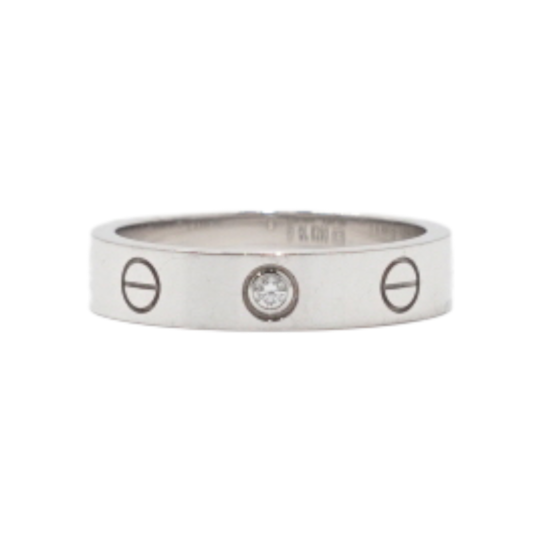 ITGW4WISUPW7 Cartier 18K White Gold 1P Diamond Love Ring