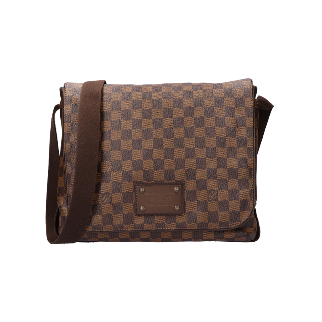 ITU8QV9KRWQ7 Louis Vuitton Brooklyn MM Damier Canvas Brown