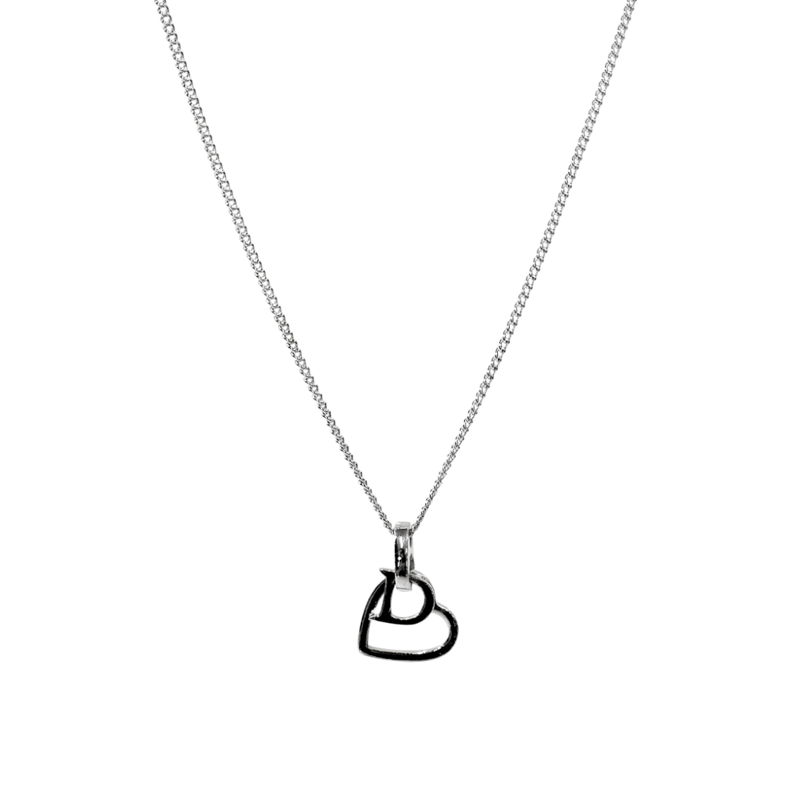 ITGK2BMGU7KL Dior Heart D Silver Necklace