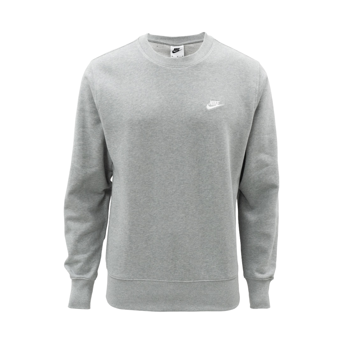 FN3889-063 Nike Club French Terry Crew Dark Grey Heather Light Smoke Grey - Asia