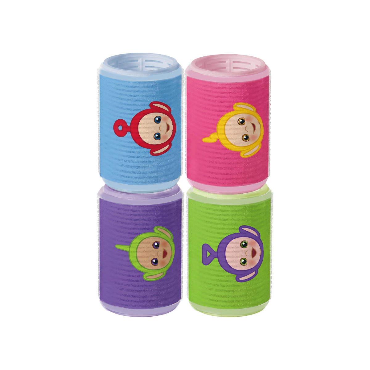 [텔레토비] 헤어롤 4종 세트([Teletubbies] Hair Rollers 4 Piece Set)