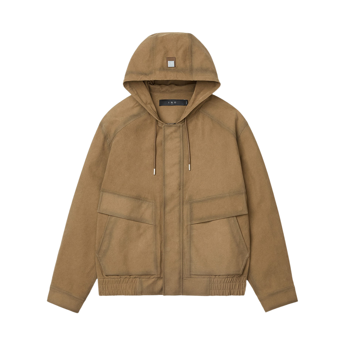 이로 두 스웨이드라이크 후드 점퍼 베이지(Iro Doux Suede-Like Hooded Jumper Beige)