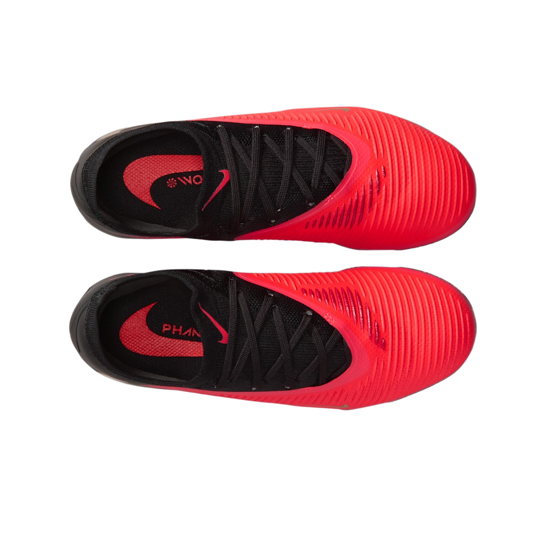 (JR) 나이키 팬텀 6 로우 프로 FG/MG 브라이트 크림슨 블랙((JR) Nike Phantom 6 Low Pro FG/MG Bright Crimson Black) - 2