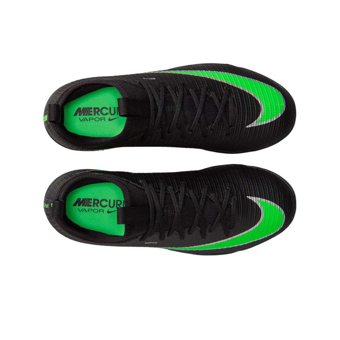 (JR) 나이키 머큐리얼 베이퍼 17 아카데미 TF 블랙 일루젼 그린((JR) Nike Mercurial Vapor 17 Academy TF Black Illusion Green) - 2